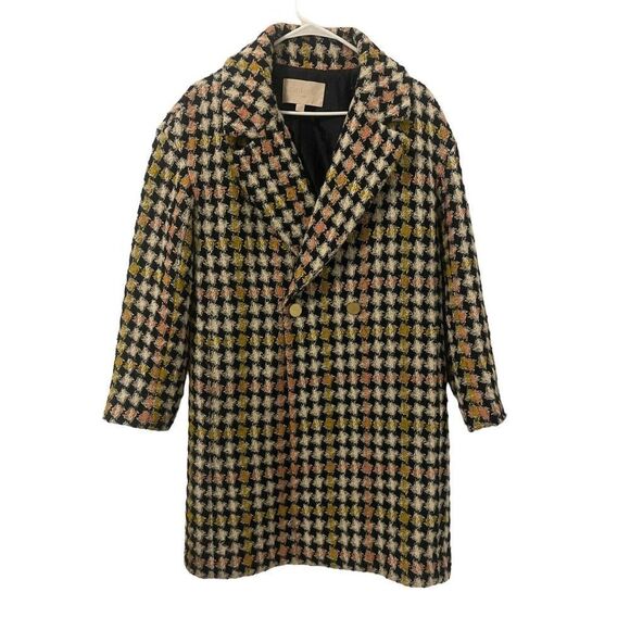 J. CREW COLLECTION Lurex Tweed Oversized Coat Wool Alpaca Polyester Size 2 - Picture 3 of 11